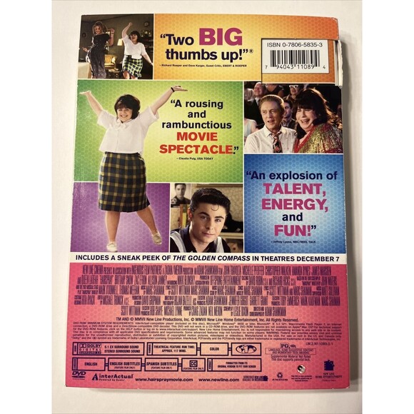 Hairspray (DVD, 2007, Full Frame) - Picture 2 of 2